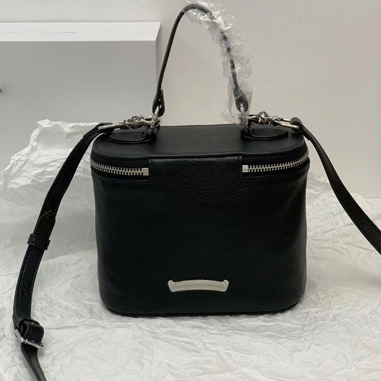 Black First Layer Cowhide High Sense Handbags