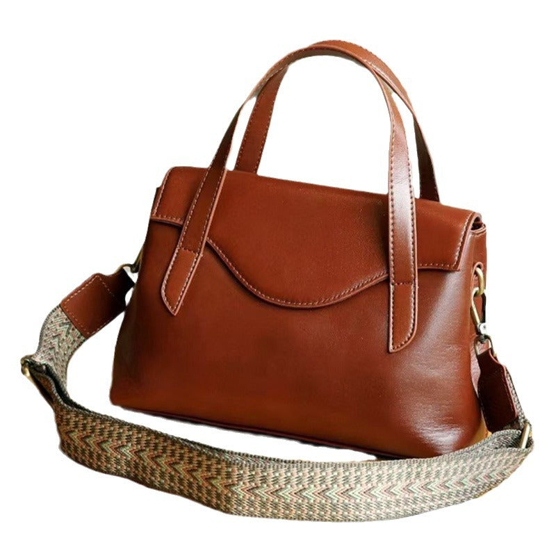 Women's Leather High Sense Vegetable Tanned Cow Shoulder Bags