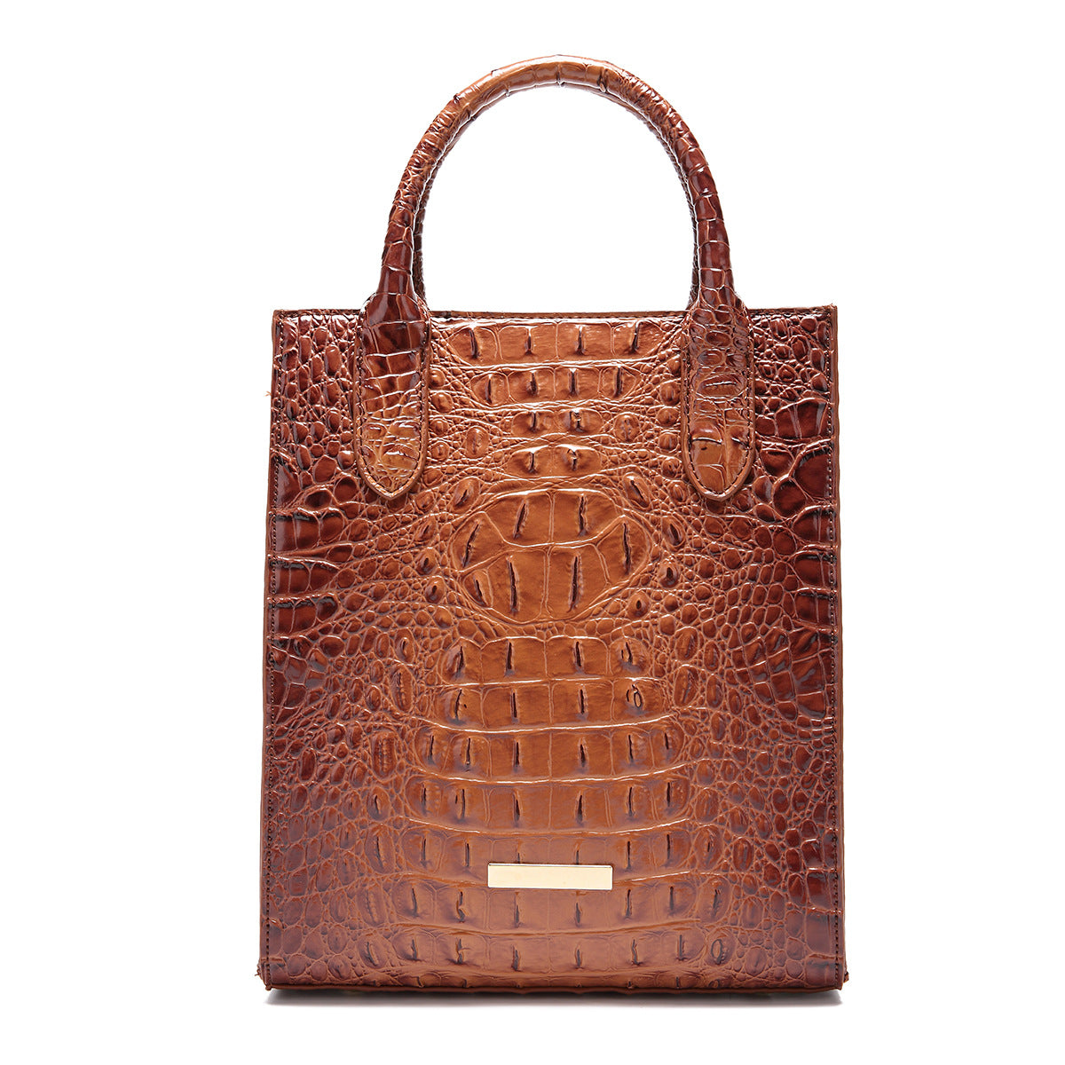 Women's Retro Hand-held Brahmin Crocodile Pattern Handbags