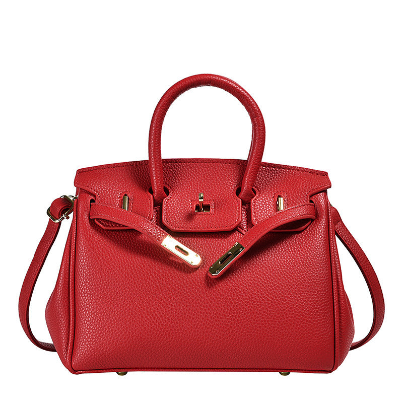 Women's High Quality Silk Scarf Lychee Pattern Handbags