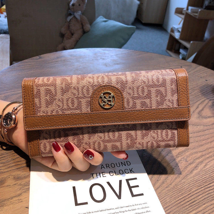 Women's Long Leather Large Capacity Mobile Fashion Ladies Wallets