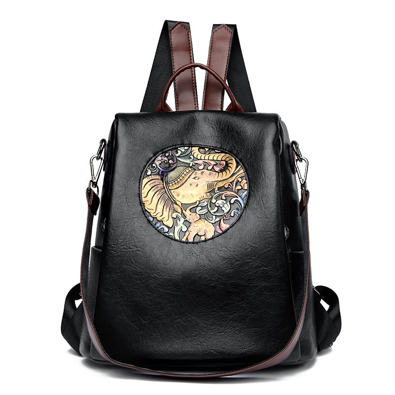 Women's Vintage Genuine Leather Soft Large Capacity Bags