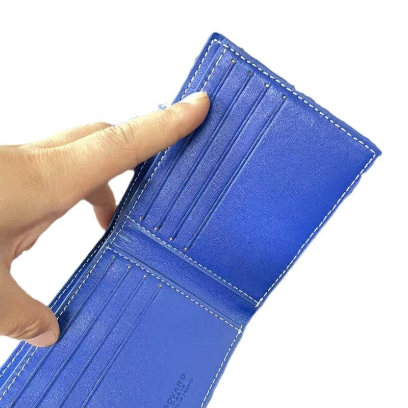 Women's & Men's & Style Dog Teeth Short Multiple Slots Men's Wallets