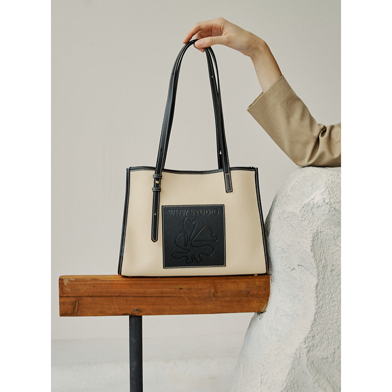 Women's Cowhide Big Genuine Leather Large Capacity Shoulder Bags