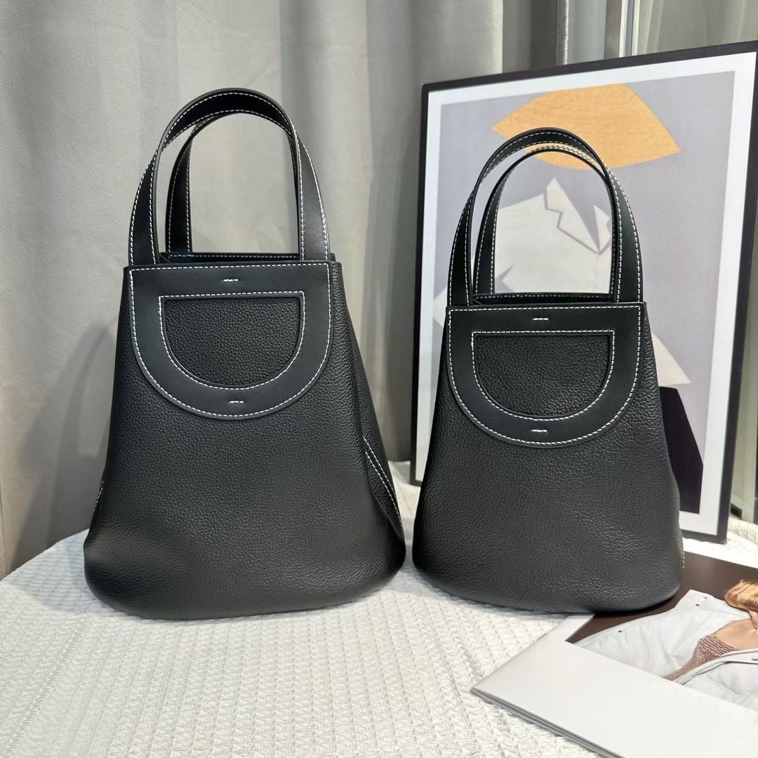 Women's Commuter Top Layer Cowhide Leather Pig Shoulder Bags