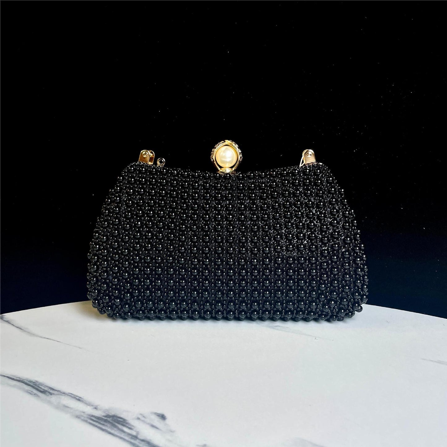 Trendy Elegant Handmade Pearl Dress Banquet Evening Bags