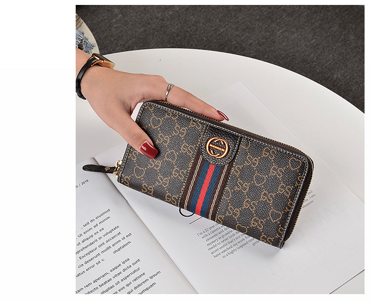 Women's Long Genuine Leather Large Capacity Clutch Ladies Wallets