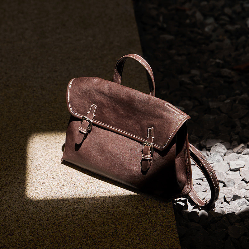 Vegetable Tanning Leather Simple Light Luxury Shoulder Bags
