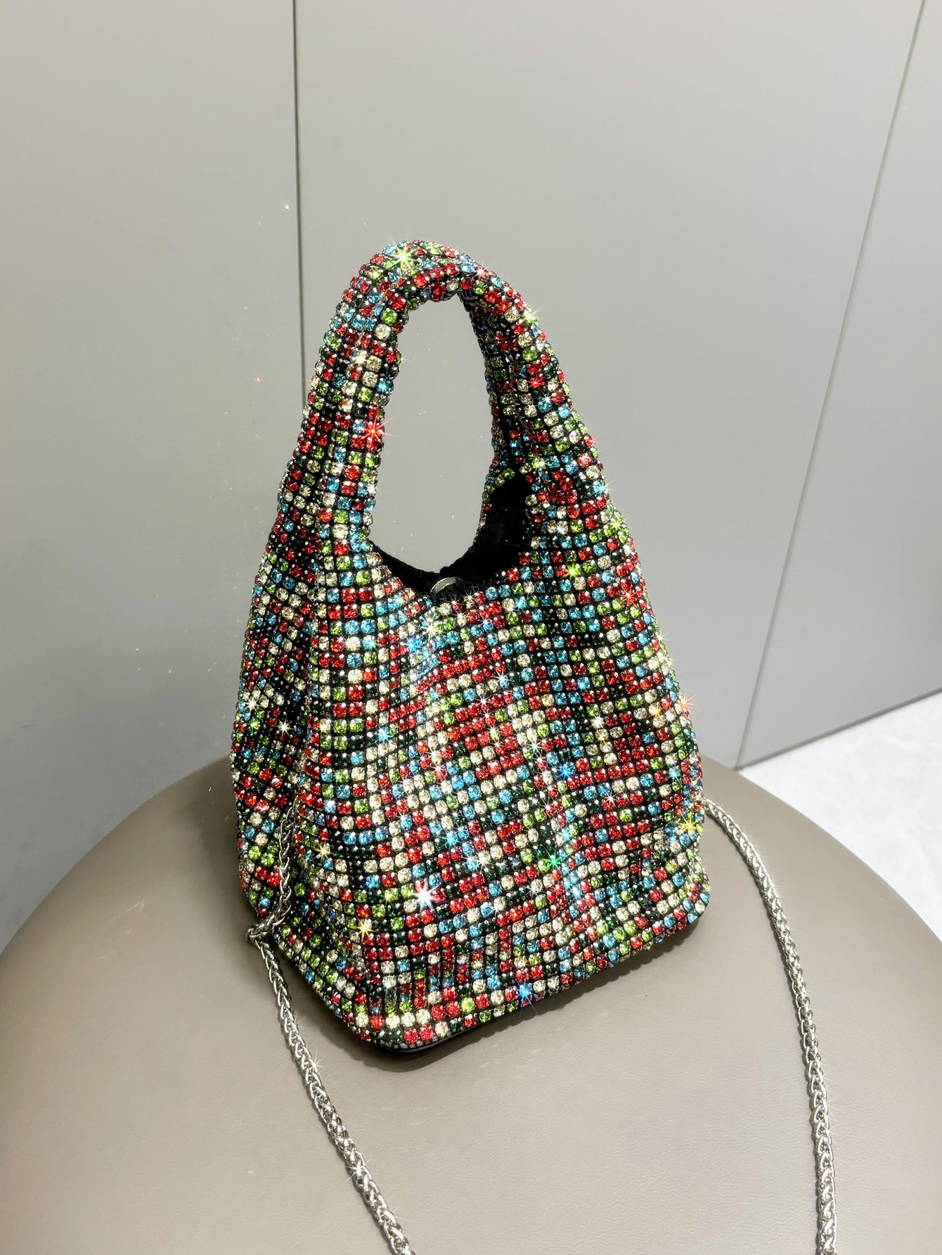 Women's Versatile Rhinestone Portable Chain Hand Shoulder Bags