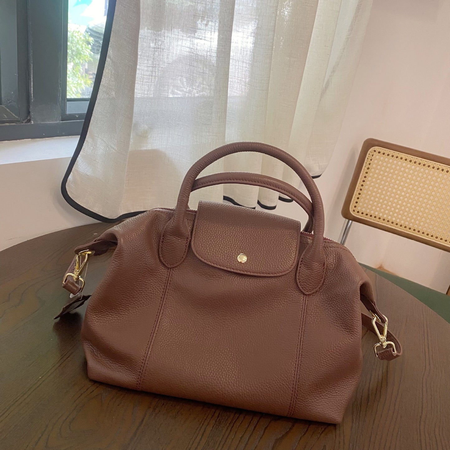 Women's Commuter Portable Simplicity Dumpling Classic Top Handbags