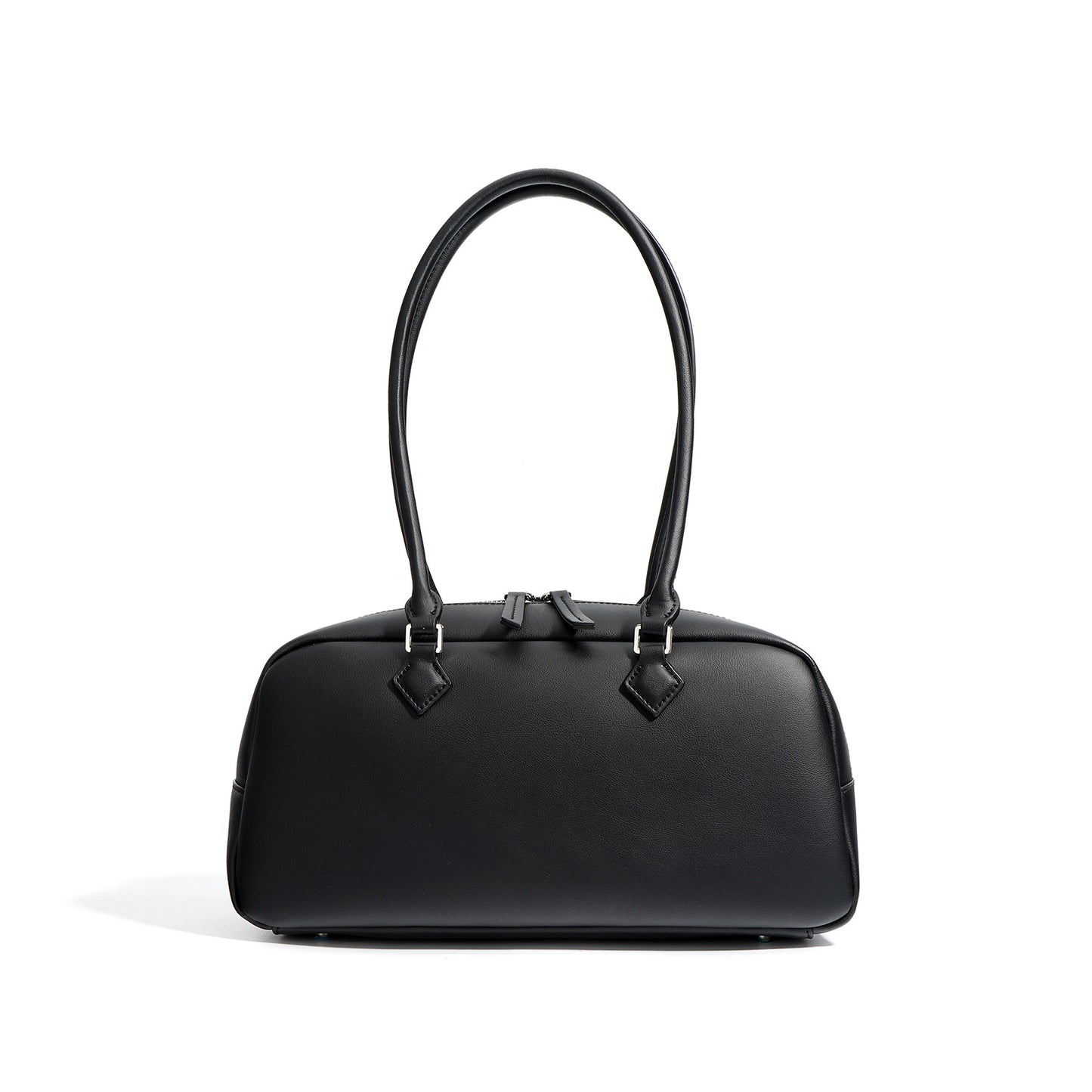 Spring Cowhide Bowling Simple Commute Versatile Handbags