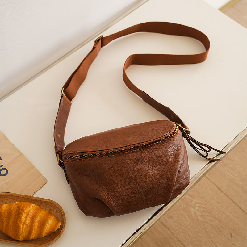 Women's Design High-grade Large Capacity Cloud Leather Shoulder Bags