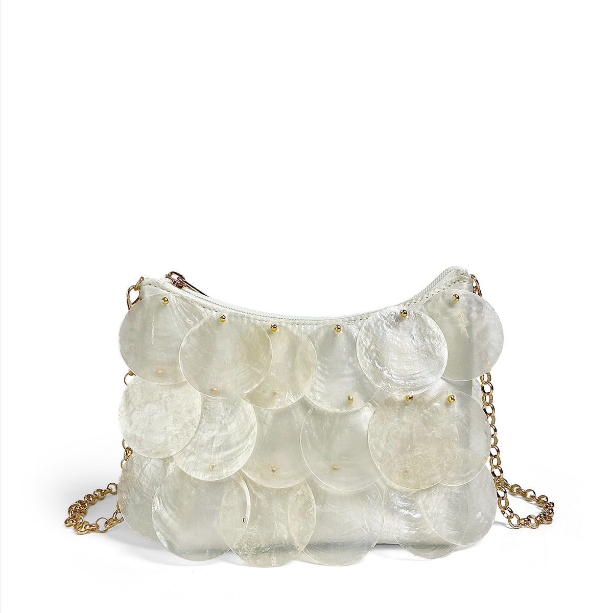 Fresh Fairy Shell Sequined Chain Hand-woven Crossbody Bags
