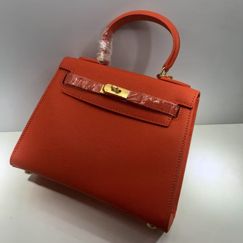 Women's Palm Print Second Generation Kelly Cowhide Handbags
