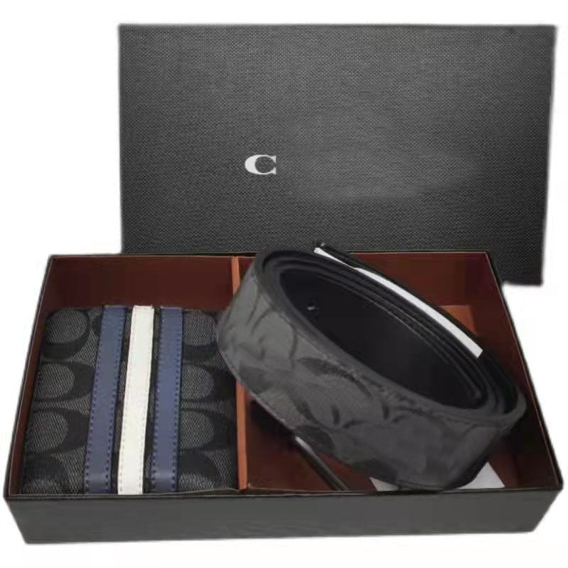 Men's Printed Short Pin With Full Set Of Men's Wallets