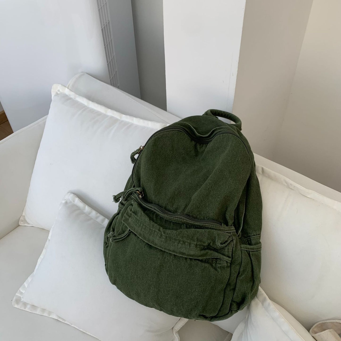 Canvas Retro Artistic Large Capacity Simple Backpacks