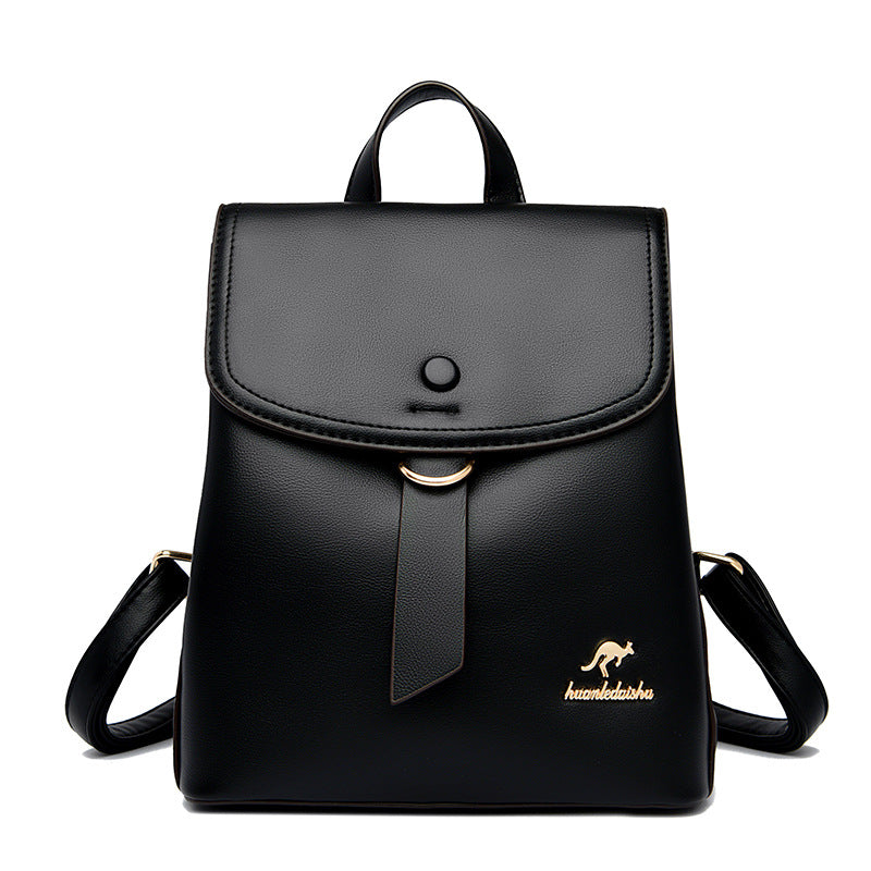 Women's Autumn Fashion Simple Large Capacity Soft Backpacks