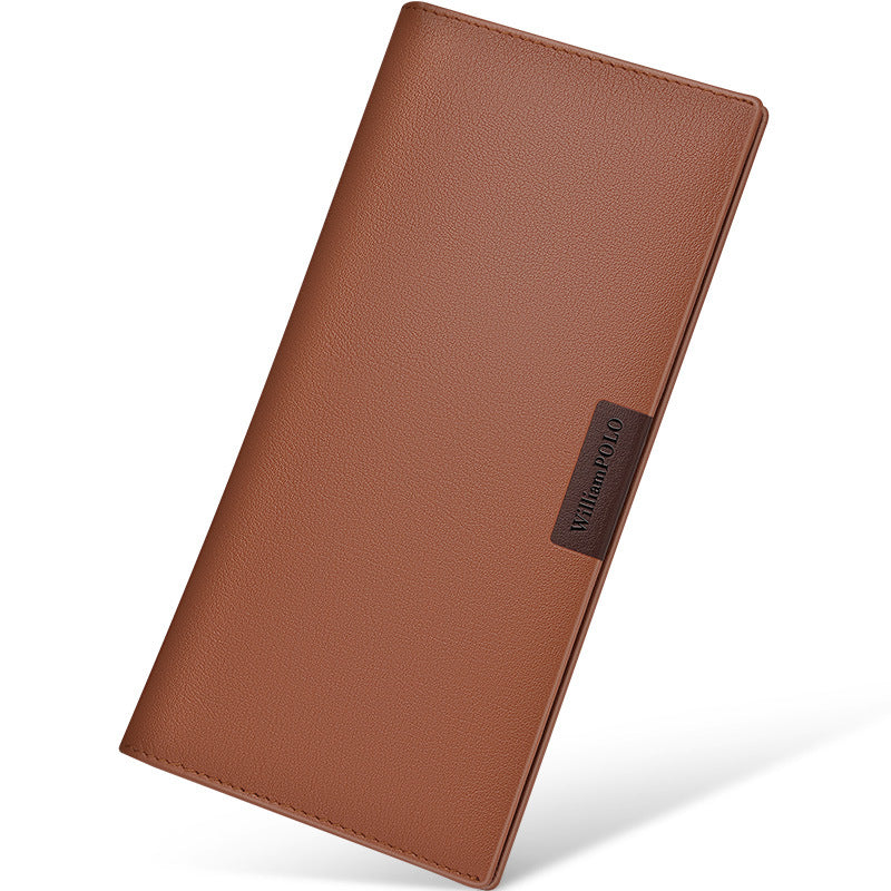 Men's Emperor Paul Thin Long Genuine Leather Men's Wallets