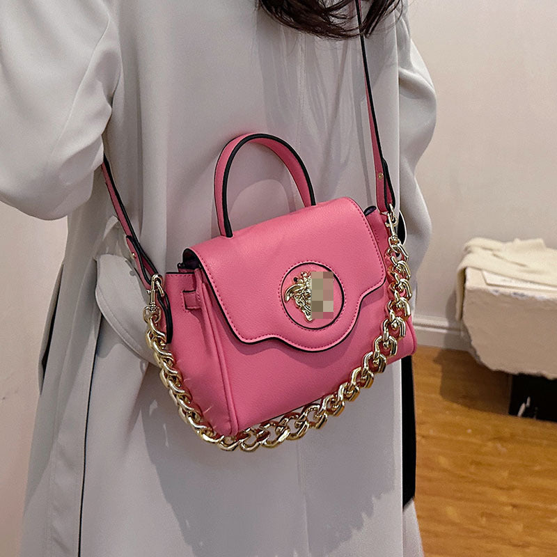 Women's Fashion Solid Color Flap Niche Advanced Shoulder Bags