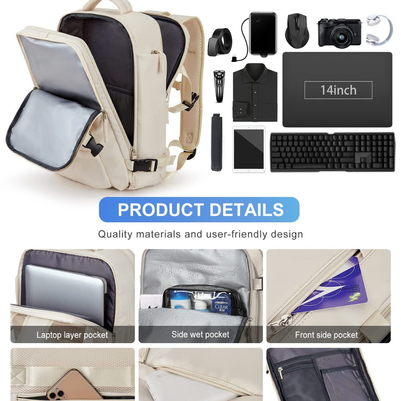 Women's Large Capacity Multifunctional Leisure Business College Luggage