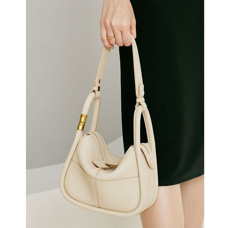 Women's First Layer Cowhide Leather Temperament For Shoulder Bags
