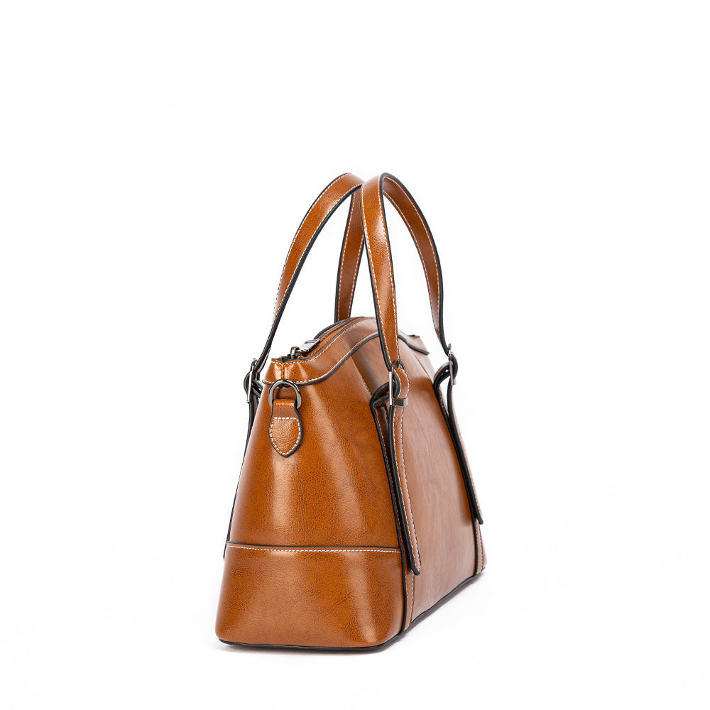 Women's Genuine Leather Fashion Retro Cowhide Trendy Shoulder Bags