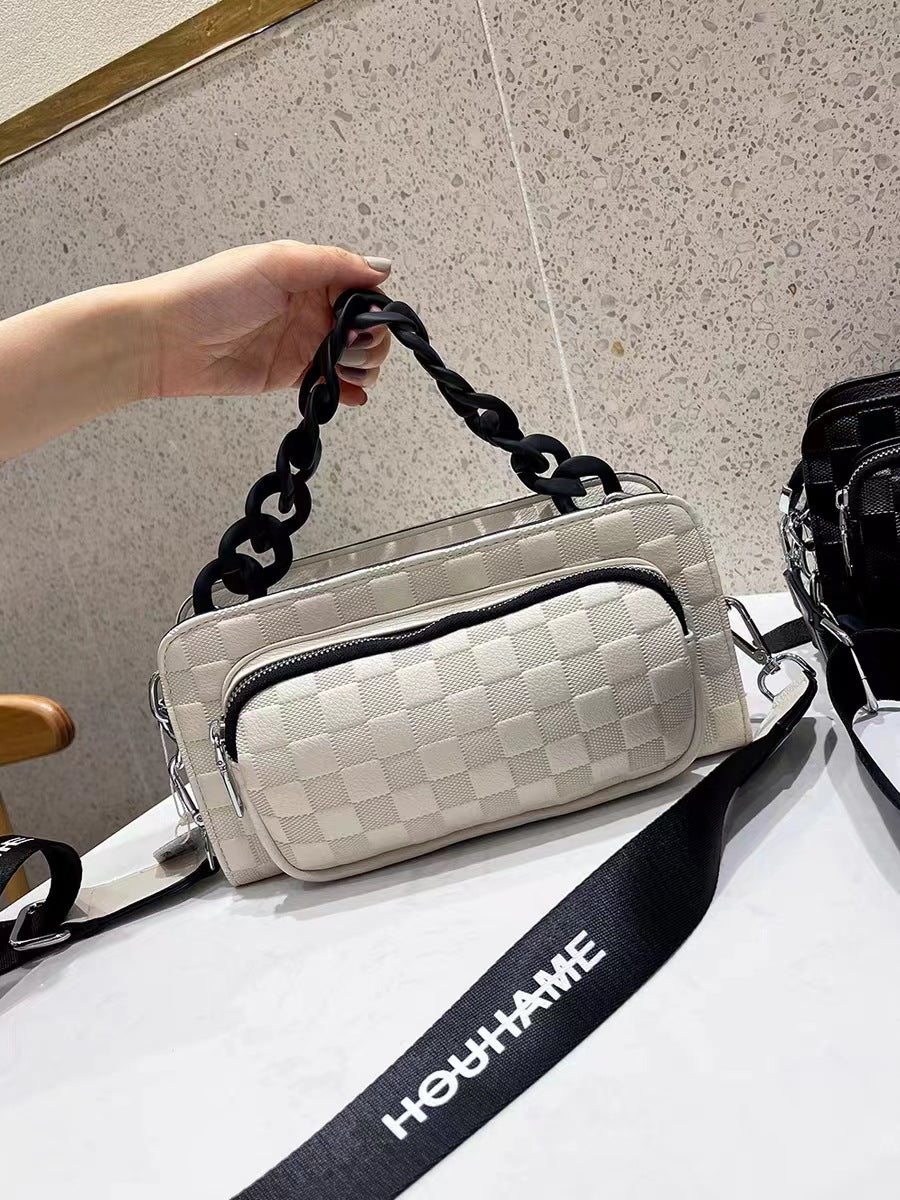 Women's Cowhide Diamond Fashion Chain High-grade Bags