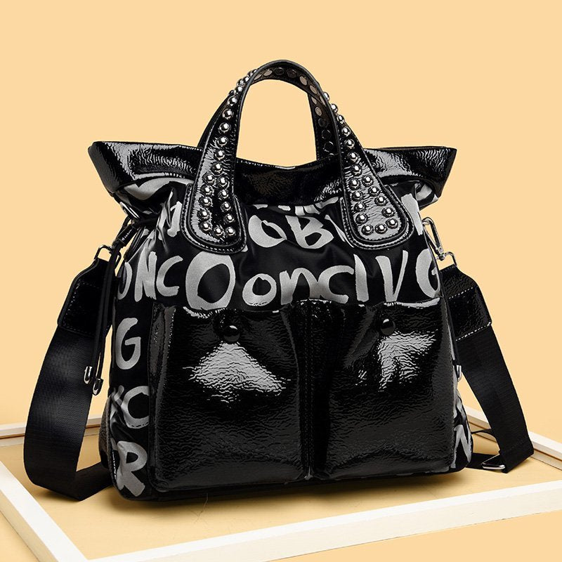 Women's Letter Rhinestone Fashion Large Capacity Elegant Handbags