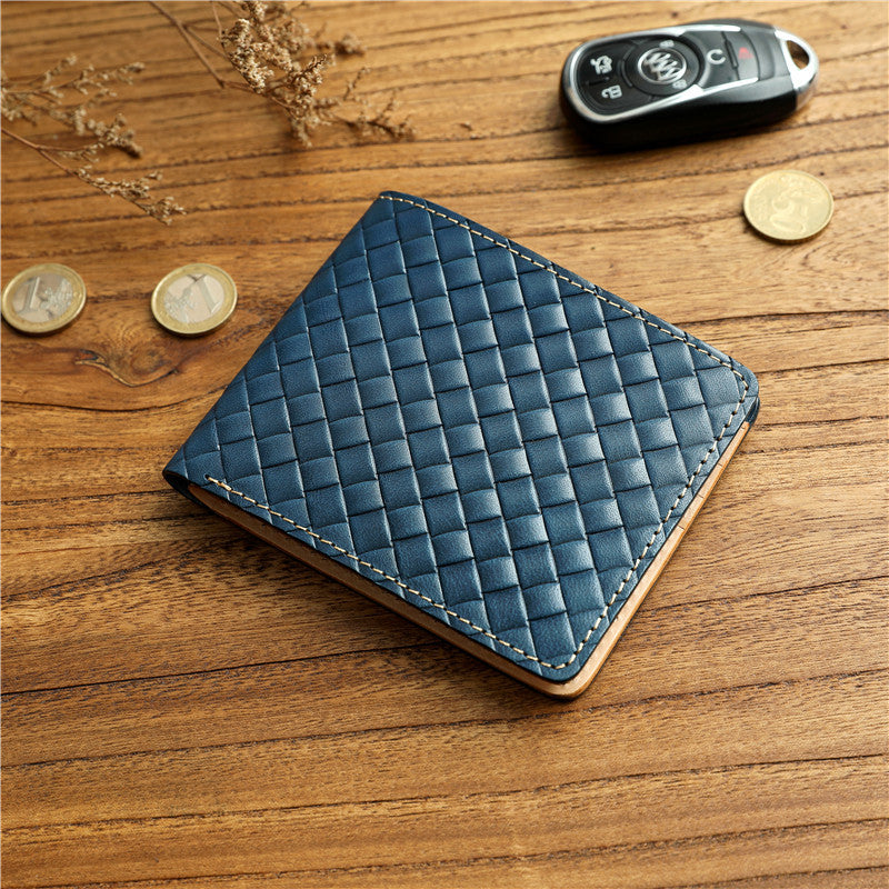 Men's Vegetable Tanned Leather Short First Layer Men's Wallets