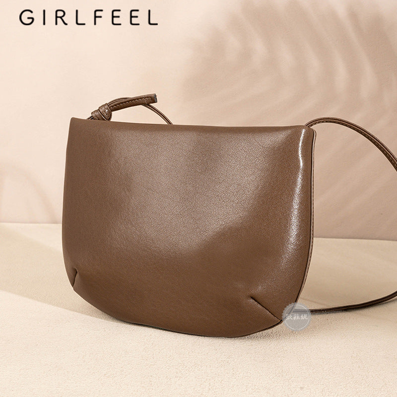 Women's Genuine Leather Retro Fashion Saddle Crossbody Bags