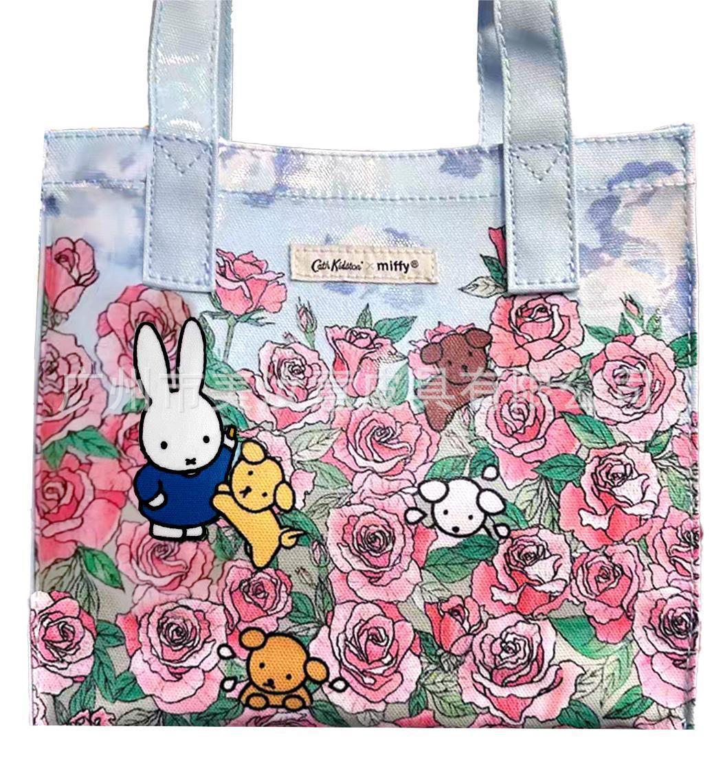 Cartoon Printed Lunch Canvas Waterproof Cute Handbags