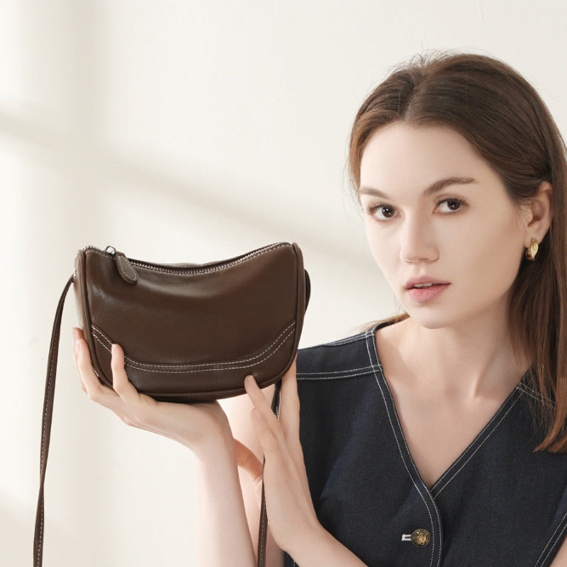 Women's Simple First Layer Cowhide High-grade Fashion Crossbody Bags