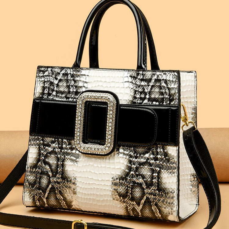 Women's High-grade Crocodile Pattern Snake Mom Fashion Shoulder Bags