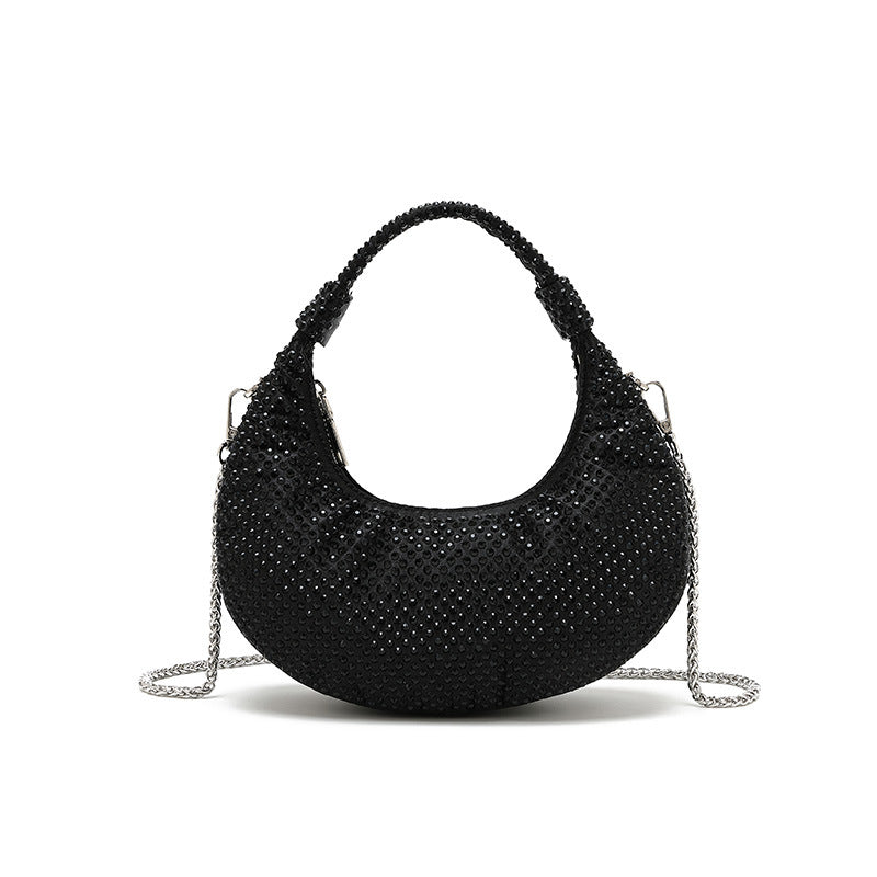 Design Full Diamond Dumpling Female Dinner Evening Bags