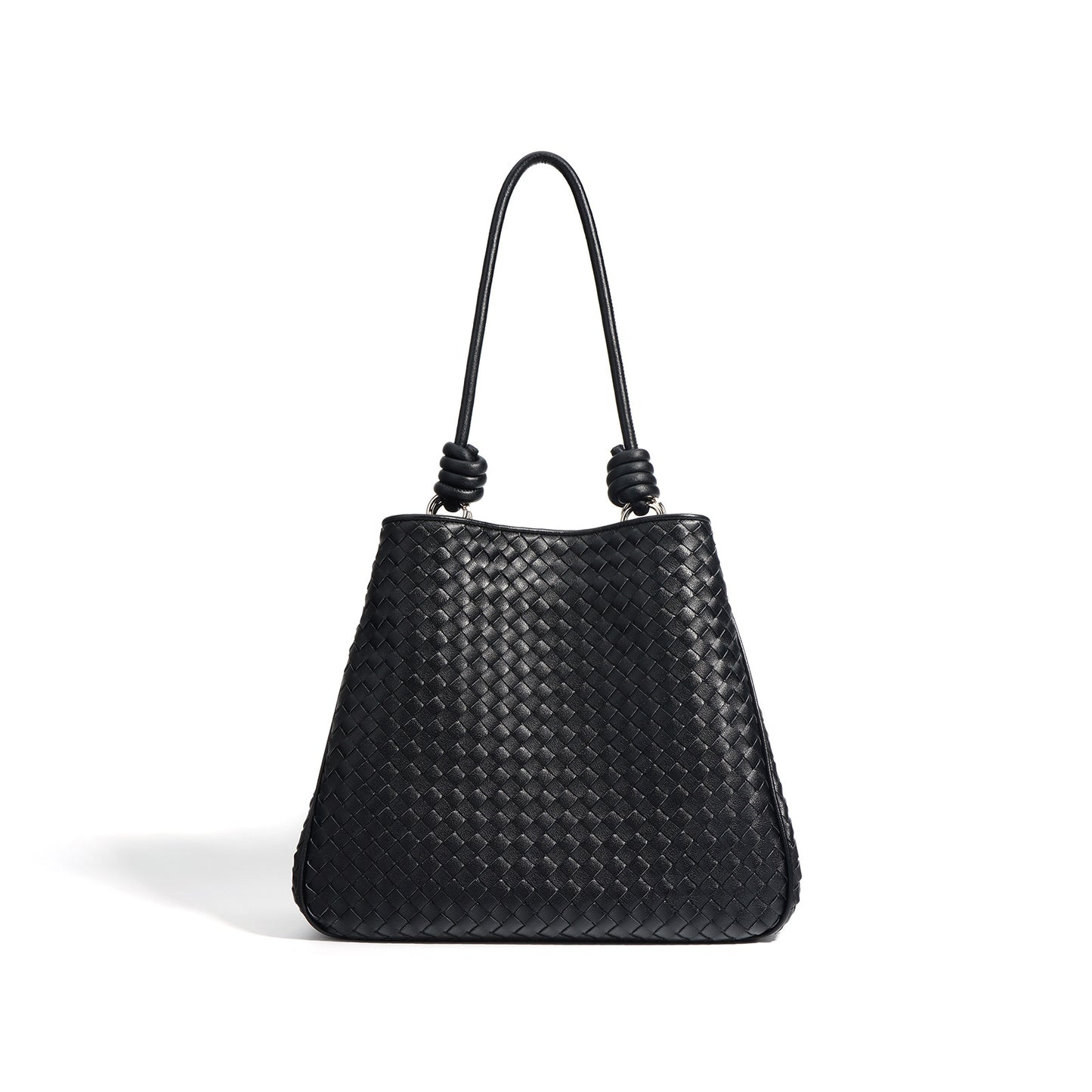 Female Braided Leather Big Fashion Bends Shoulder Bags