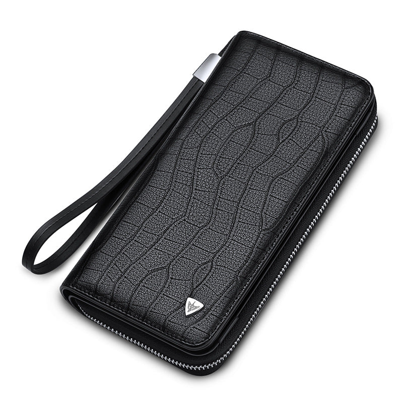 Men's Type Large Capacity Swiping Change Genuine Men's Wallets