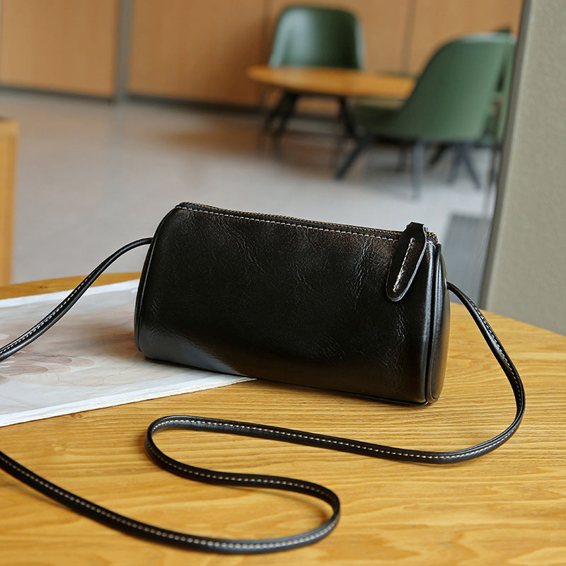 Women's Genuine Leather High-grade Retro Fashion Cowhide Crossbody Bags