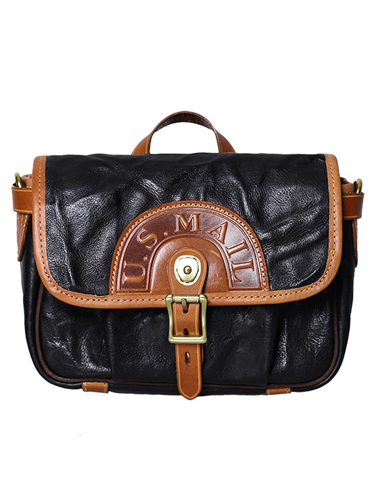 Women's & Men's Vintage Genuine Leather First Layer Cowhide Crossbody Bags