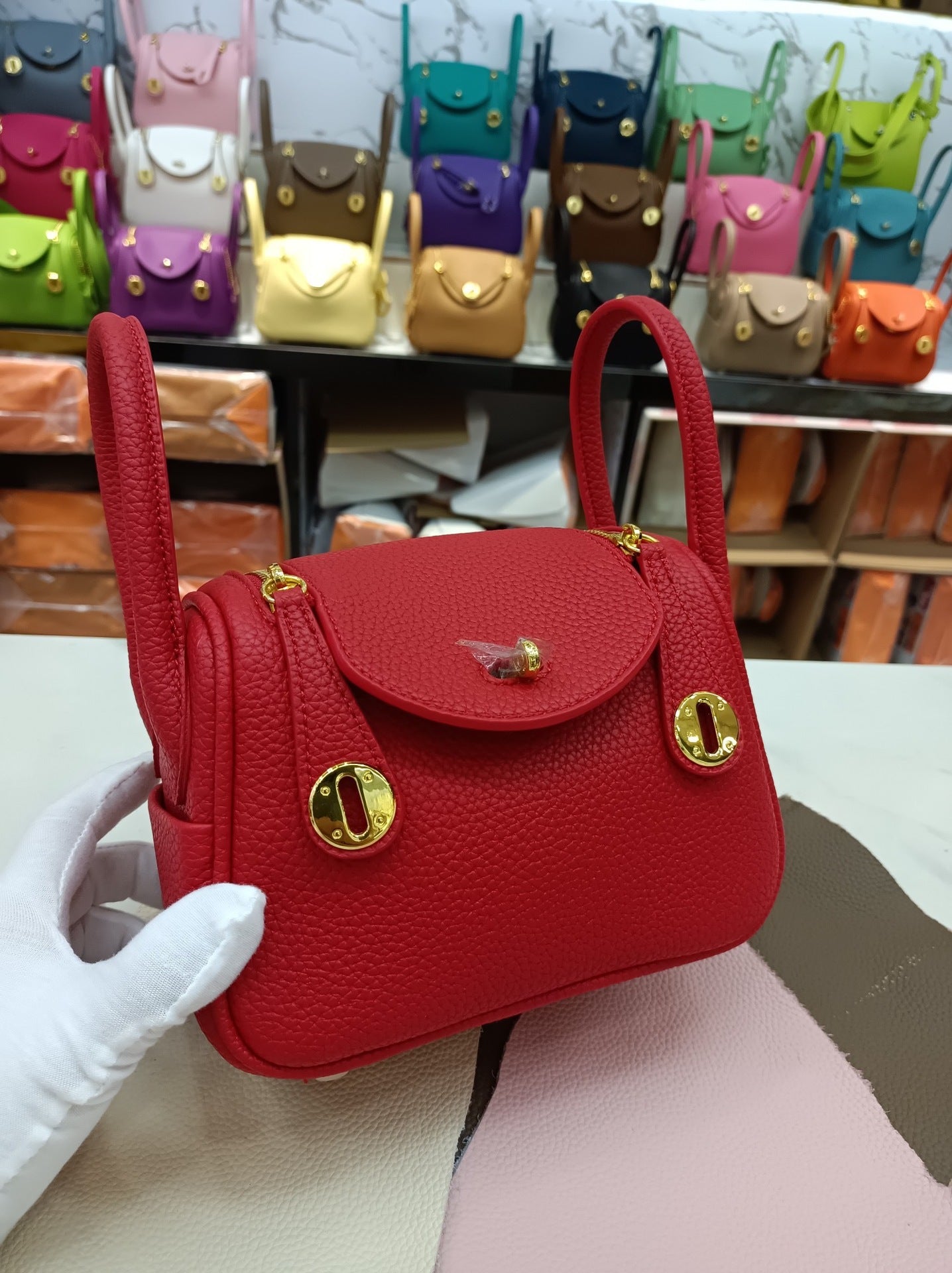 Women's Lindy Simple Fashion Mini Genuine Leather Shoulder Bags