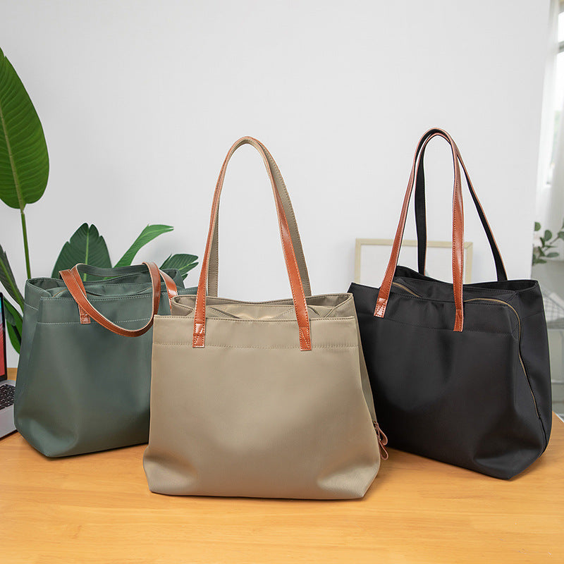 Women's Oxford Cloth Large Capacity Totes Fashionable Shoulder Bags