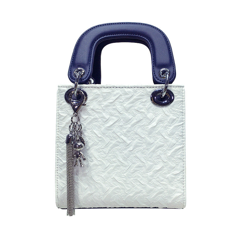 Women's Niche Chain Pleated Portable Diana High-grade Handbags