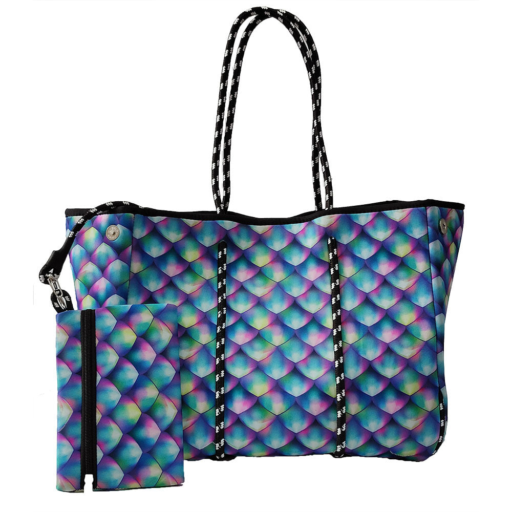 Neoprene Beach Printing Weekend Portable Seaside Handbags