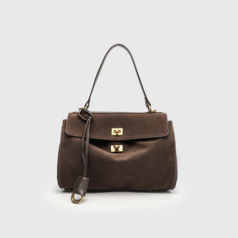 Women's Leather High-grade Retro Large Capacity Commuter Bags