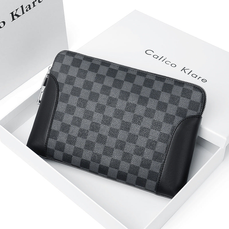 Men's Fashion Password Vintage Clutch Male Large Men's Handbags