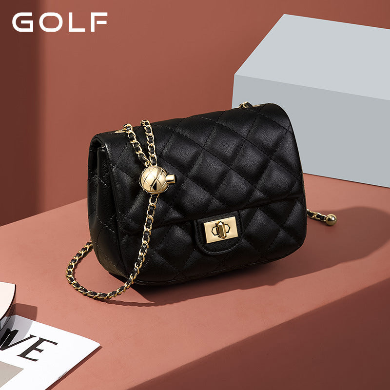 Women's Golf Classic Style Rhombus Chain Fashion Crossbody Bags