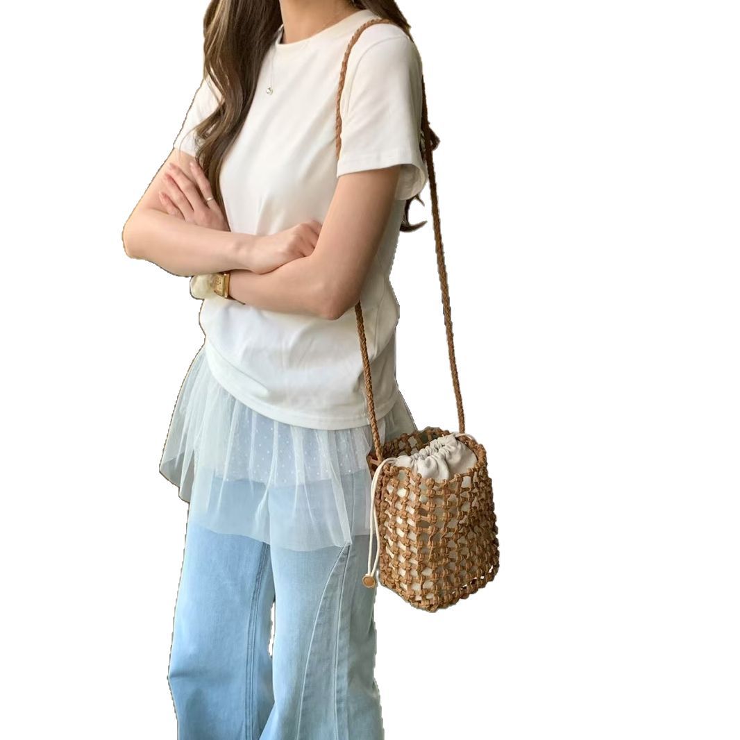 Women's Beautiful Little Retro Woven Personality Delicate Mobile Western Crossbody Bags