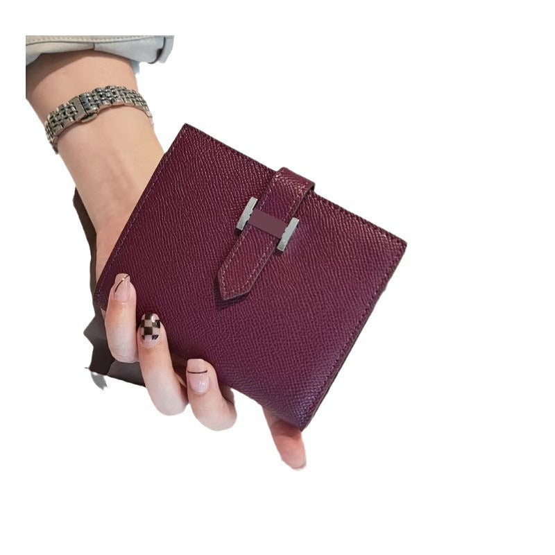 Women's Short For First Layer Cowhide Ladies Wallets