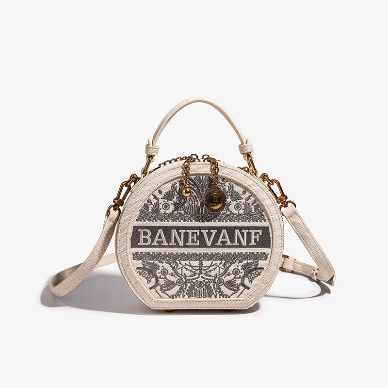 Women's Light Luxury High-grade Chinese Style Round Crossbody Bags