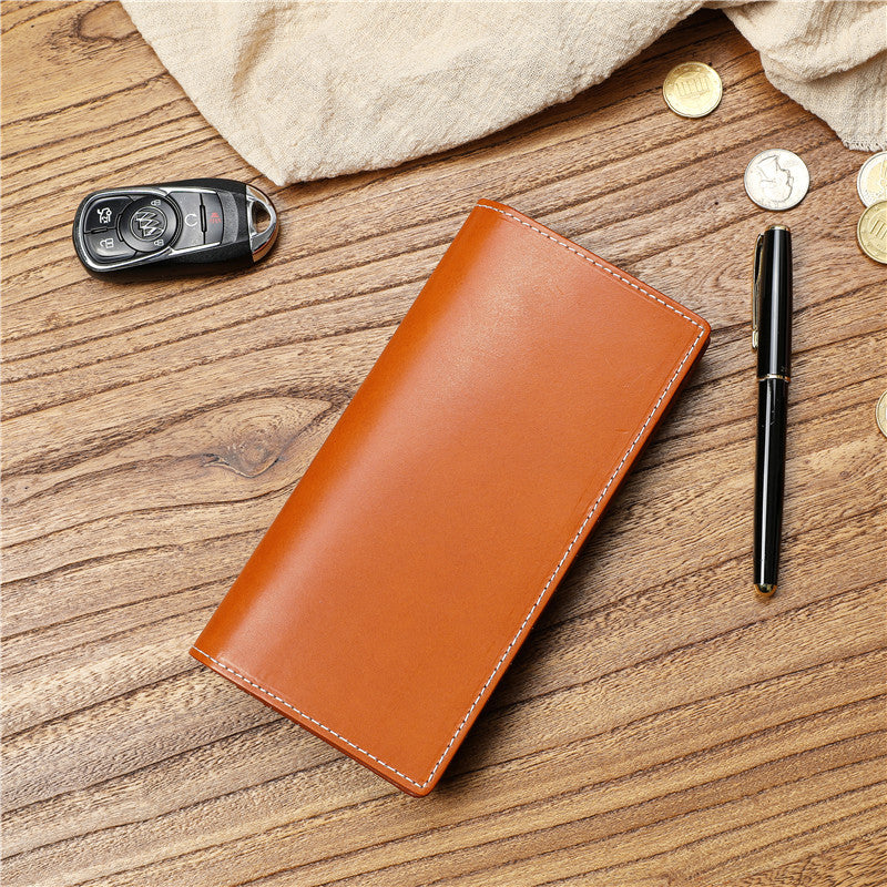 Men's Italian Long Genuine Leather First Layer Men's Wallets