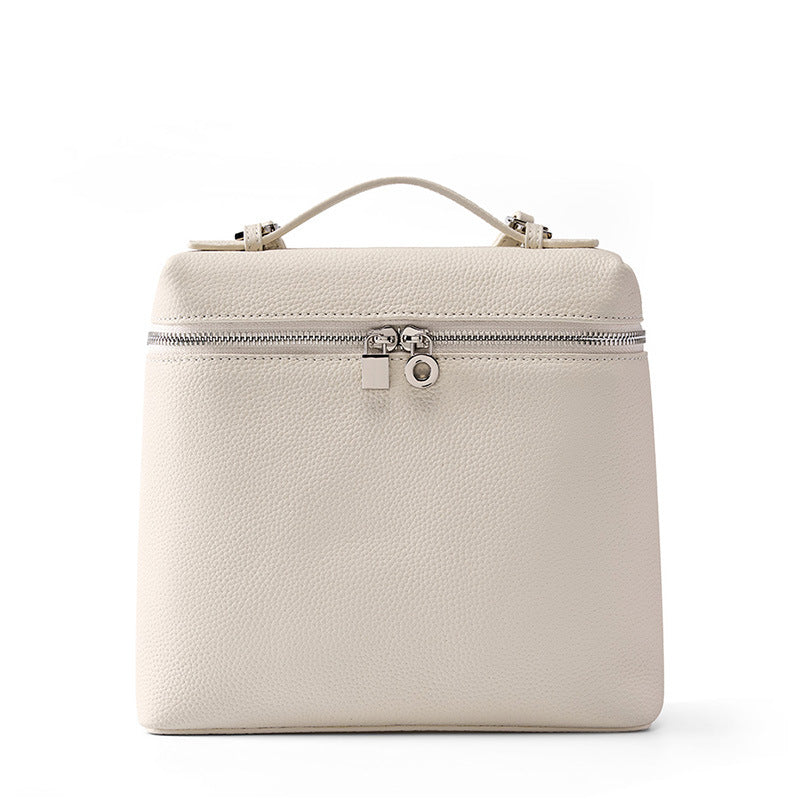 Women's Summer Leather Large Capacity First Layer Backpacks